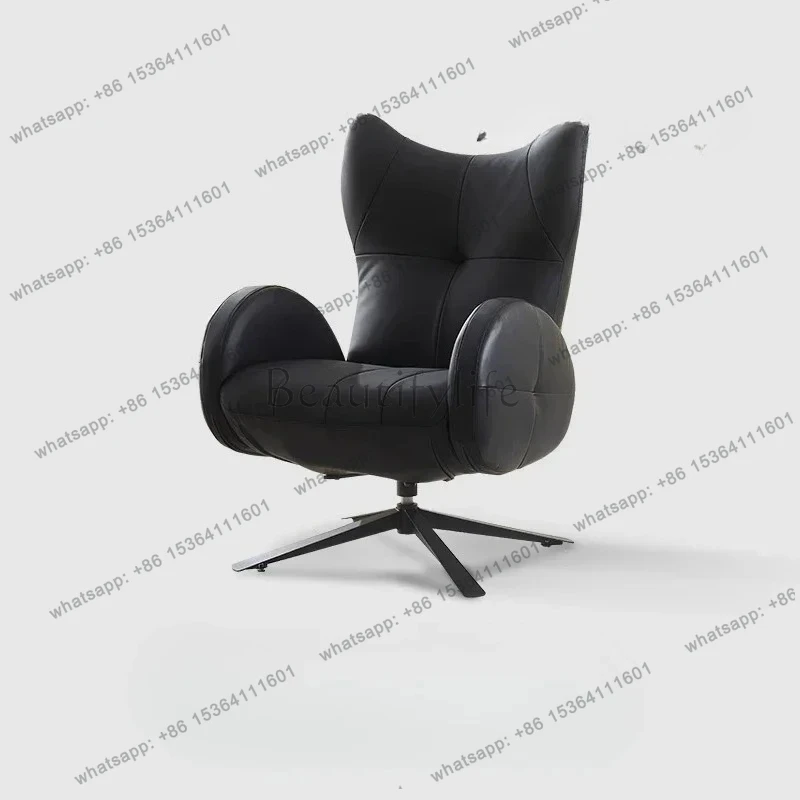 

pg45Italian light luxury ecological leather sofa chair household living room leisure single computer recliner lazy chair