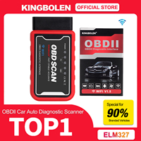 KINGBOLEN OBDII Diagnostic Tool ELM327 WiFi V1.5  Chip For Android/IOS Repair Accessories ELM 327 V 1.5 ICAR2 OBDSCAN