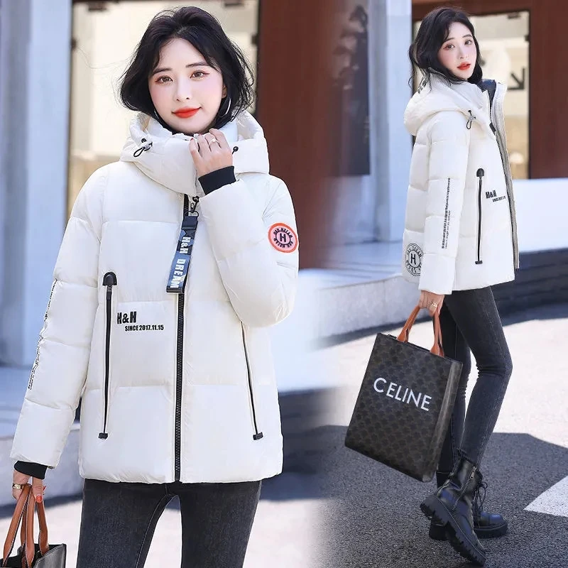 2023 Winter Down Cotton Coat Women High Street Fashion Jackets Thicken Warm Parkas Snow Wear Waterproof Clothing Outerwear