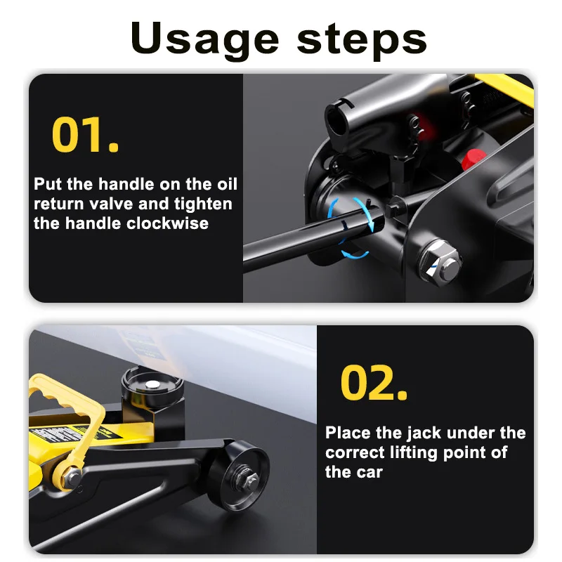 2T/3T Floor Hydraulic Jack Pneumatic Low Profile Floor Jack Heavy-Duty Steel Racing Floor Jack with Single Piston Lift Pump