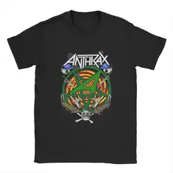 Men's T-Shirts Anthrax Band Novelty Cotton Tee Shirt Short Sleeve State T Shirts Round Neck Tops Gift