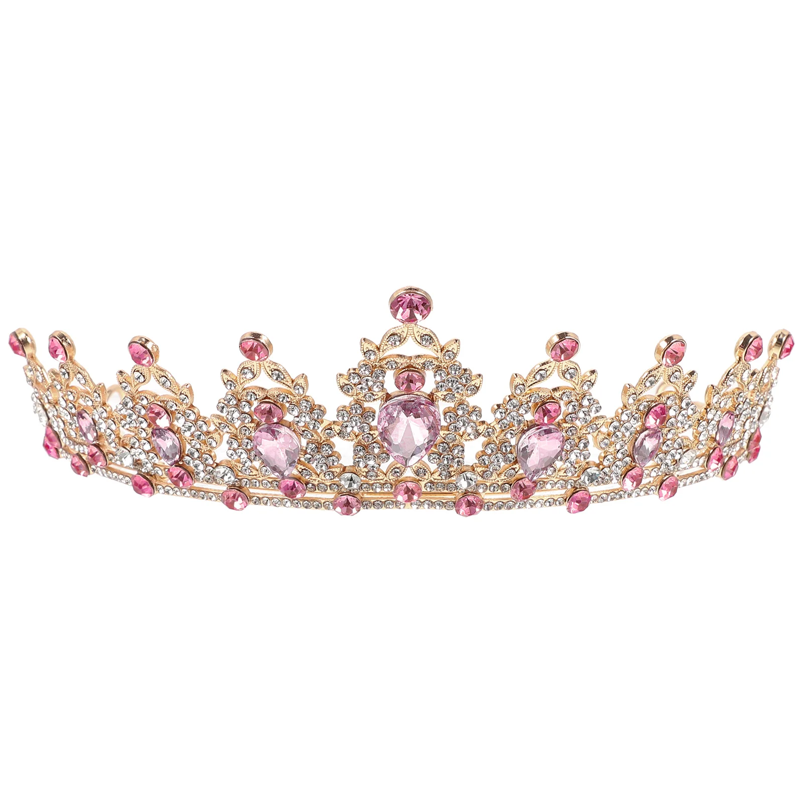

Rhinestone Crown Vintage Bridal Hair Accessory Wedding Princess Tiara Women Elegant Party Celebrations Proms Accessories