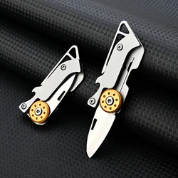 2023 NEW High Hardness D2 Handle Folding Knife Stainless Steel MINI Fruit Knife EDC Express Pocket Knife Gift Outdoor Tool