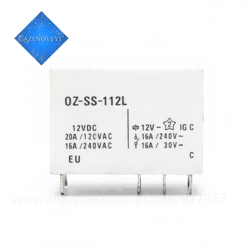 5pcs/lot OZ-SS-112L OZ SS 112L 12VDC 12V OZ-SS-112L1 16A In Stock