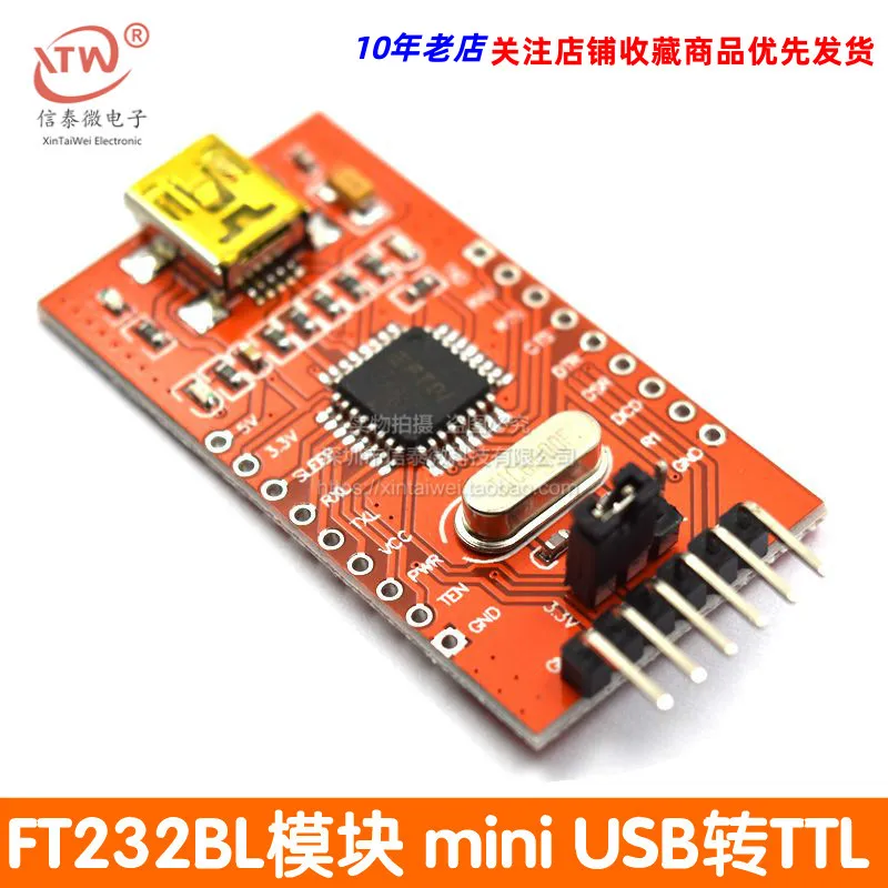 

Кабель для скачивания с последовательного порта USB на TTL, поддержка 3,3 В, 5 В, Ft232rl, Ft232bl, мини-интерфейс