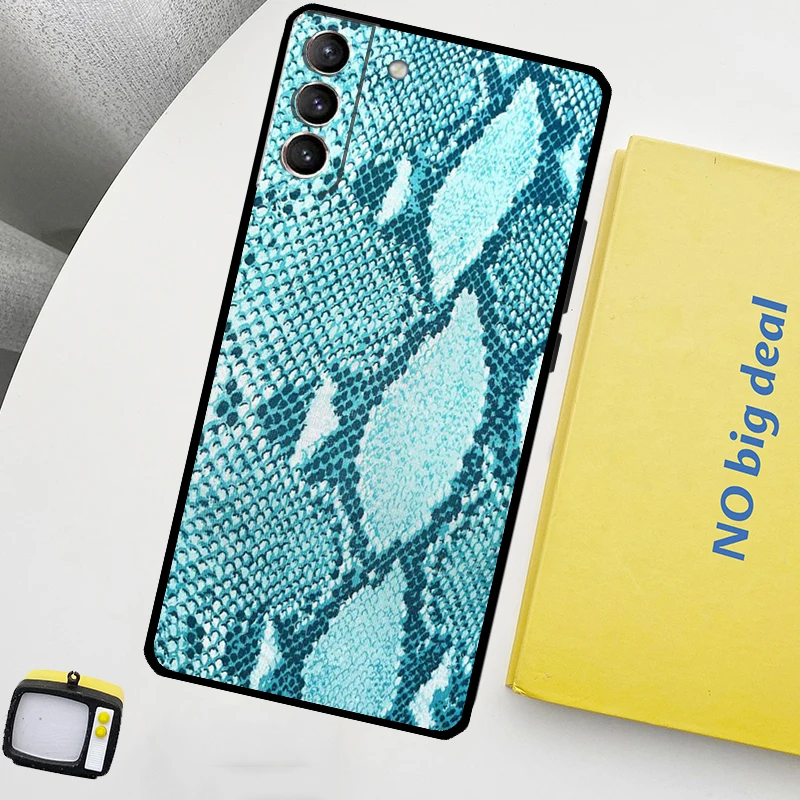 Snake Skin Print Funda For Samsung Galaxy S22 Ultra S23 FE S9 S10 Note 10 Plus Note 20 Ultra S20 S21 FE Case