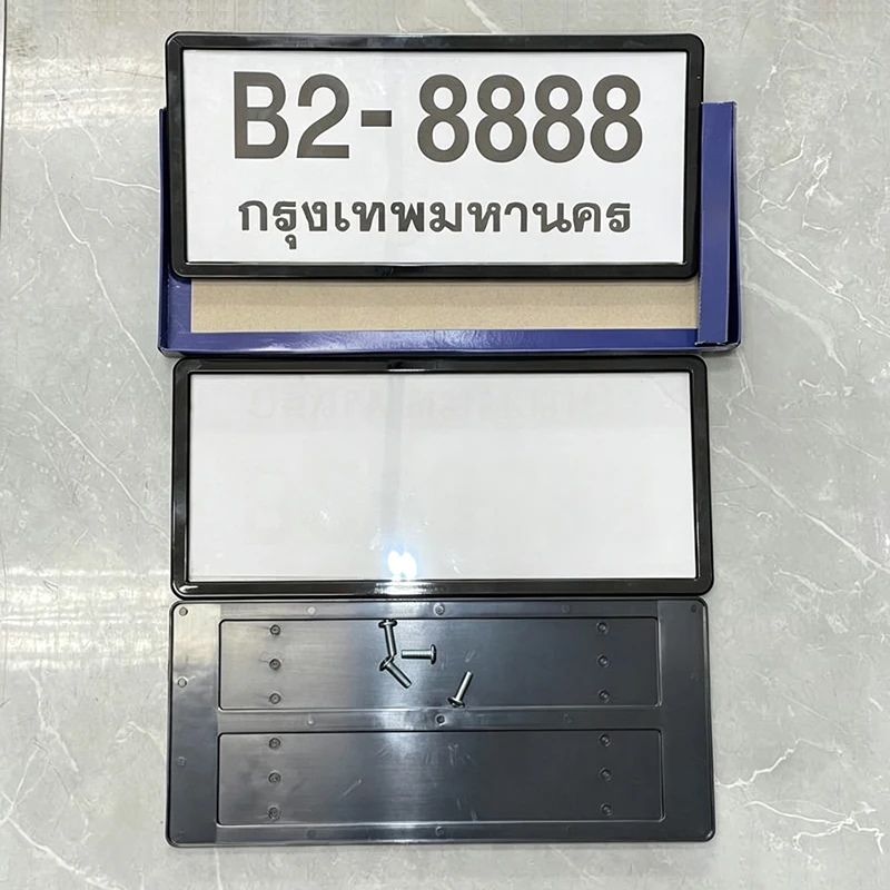 Thailändischer Nummernschildrahmen, wasserdichter, staubdichter Schutzabdeckung für Kfz-Dekorationen in Südostasien – Detail 3