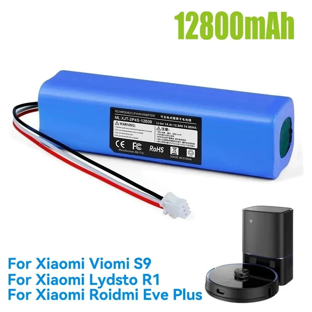 NEW Original 12800mAh Li-ion Battery Lydsto R1,Roidmi Eve Plus,Proscenic M7 MAX,M7 Pro,M8 Pro,U6,for LR1 Vacuum Cleaner