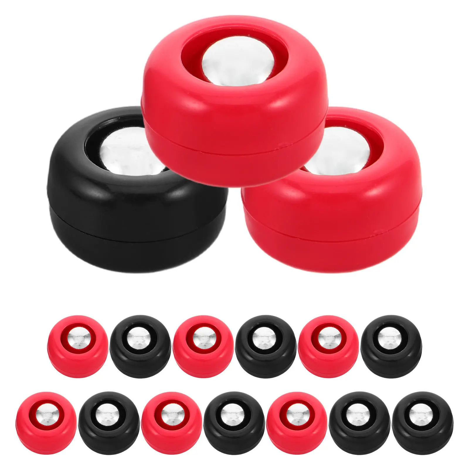 

16Pcs Mini Shuffleboard Rollers Desktop Game Accessories Tabletop Curling Pucks Family Entertainment Desktop Shuffleboard