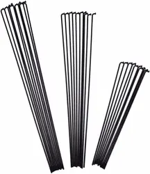 36pcs Bicycle Spokes & Nipples Stainless Steel Electric Bike 13G 13K Diameter 2.2mm Length 100-300mm J bend Cycle Black