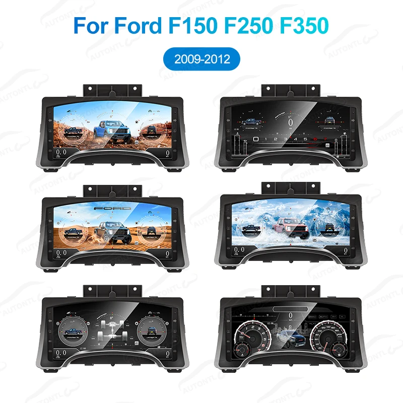 Navihua New Design For Ford F150 Raptor 2009 2012 13.1 inch LCD Dashboard Digital Cluster Linux System Auto Speedometer Meter