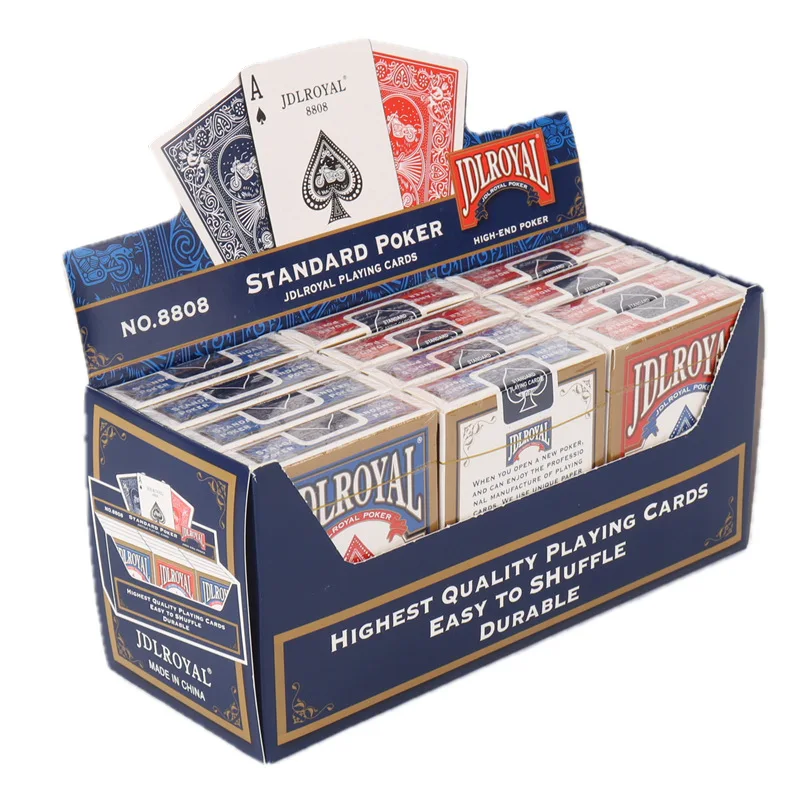 Najnowsze karty do gry Magic Poker, czerwono-niebieskie, standardowe, zamknięte paczki, karty do pokera do sztuczek magicznych, karty do gry Magic, sztuczki magiczne.