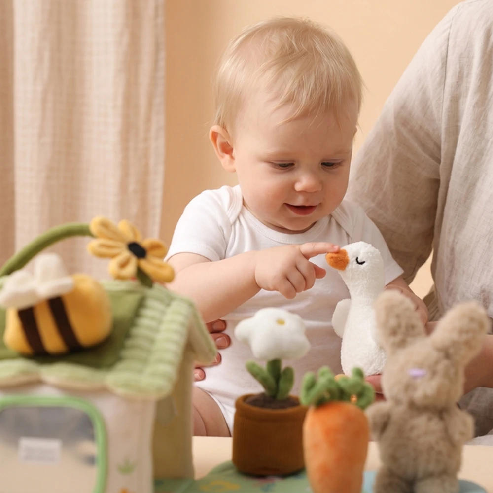 Baumwoll-Puppenhaus-Möbelset für Kinder, Miniatur-Rollenspielzeug zur Förderung der Feinmotorik bei Kleinkindern, Baby-Spielzeuggeschenk – Detail 28