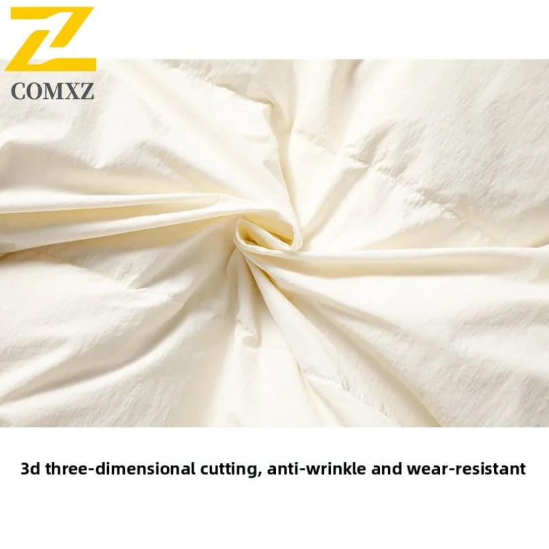 سترة COMXZ للرجال عالية الجودة بياقة واقفة للمشي لمسافات طويلة وتسلق الجبال ومضادة للرياح معطف شتوي خفيف الوزن للشارع #6