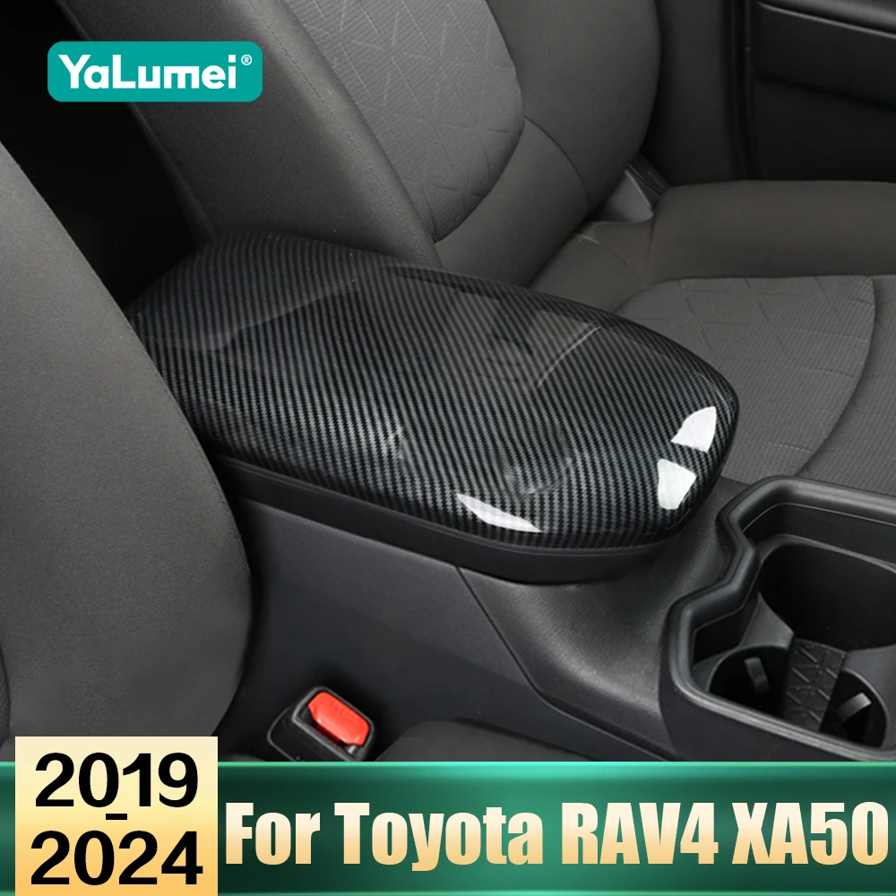 

For Toyota RAV4 XA50 RAV 4 Hybrid 2019 2020 2021 2022 2023 2024 Car Central Control Armrest Storage Box Dustproof Cover Trim Mat