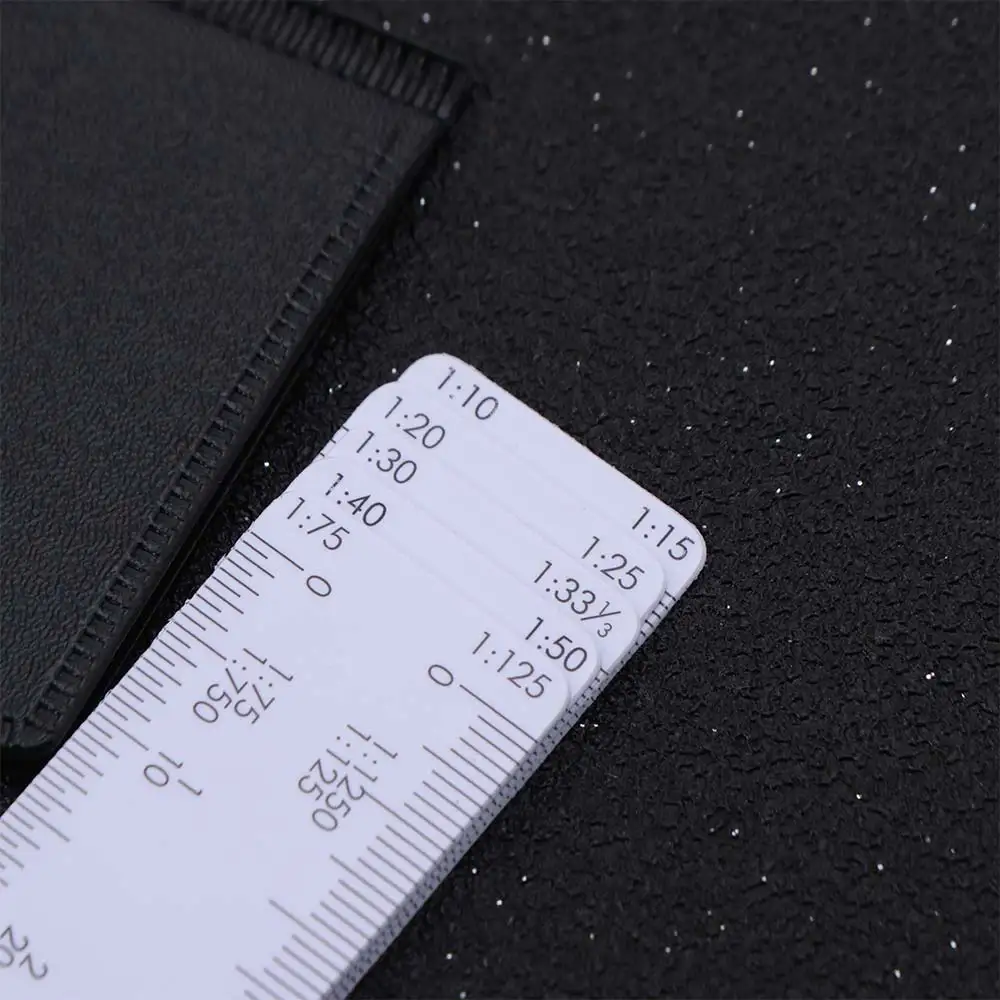 5 Blades Fan Shape Scale Ruler Drawing Tools Multifunctional Foldable Rulers Educational Multiscale Scale Ruler Stationery