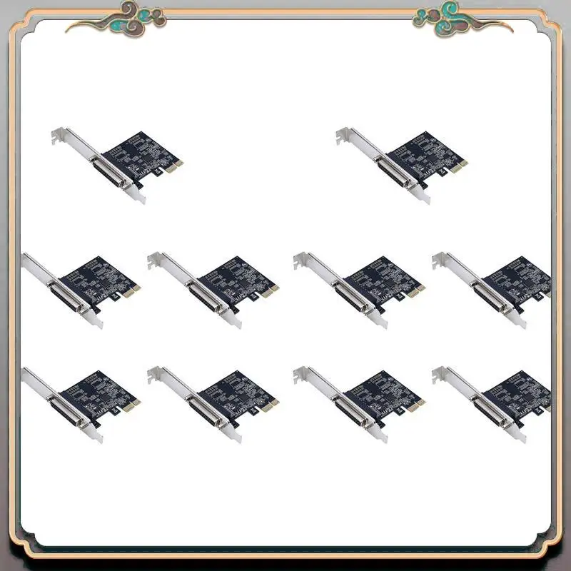 

A46M-10X High Quality Parallel Port DB25 25Pin Pcie Riser Card LPT Printer To PCI-E Express Card Converter Adapter AX99100