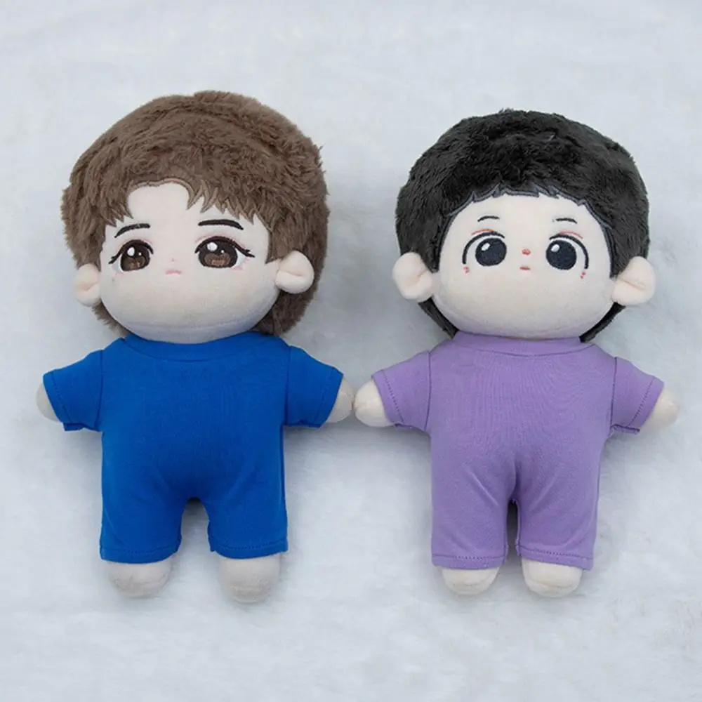 20CM Doll Clothes Kpop Cotton Jumpsuits Fashion Candy Color Undercoat Pajamas For Idol Doll Outfit Dolls Accessories Kids Toys