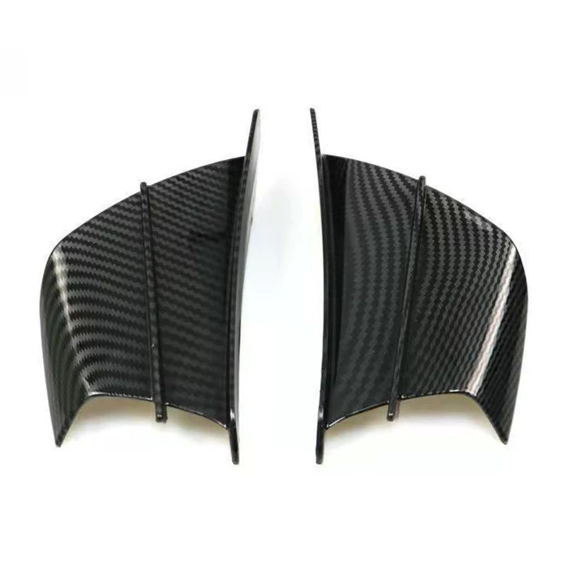 2 Stücke Universal Mit Klebstoff Motorrad Winglet Aerodynamische Spoiler Flügel Motorrad Seitenabweiser