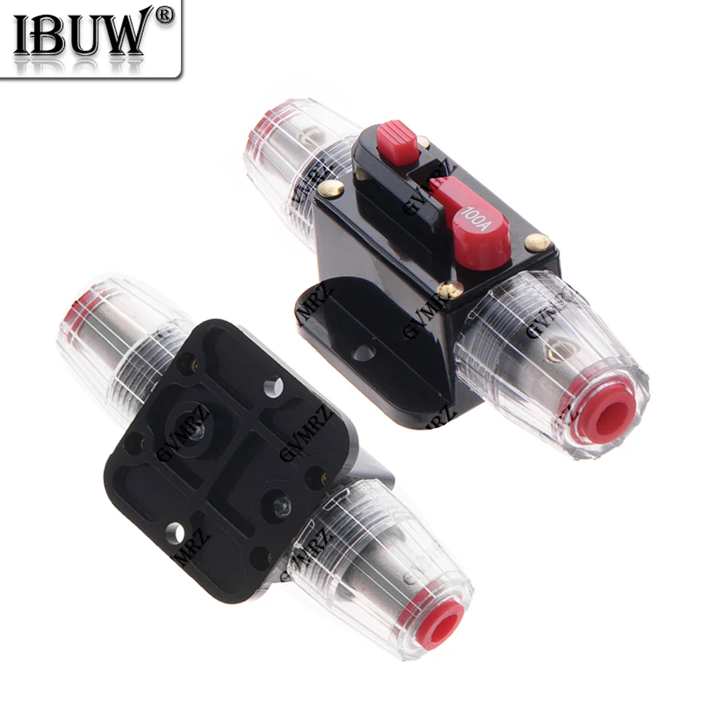 40A 50A 15A 20A Car Battery Fuse Automatic Reset Audio Stereo Amplifier Fuses Overload Protection Adapter Auto Accessories 100A