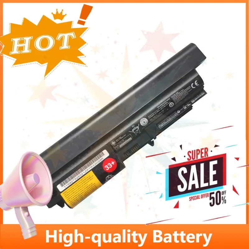 SWZY 4400mAh/5200mAh Laptop Battery for Lenovo ThinkPad T61 R61 R61i T400 R400 R500 2767 Replacement Battery 33+ 6Cells Bateria