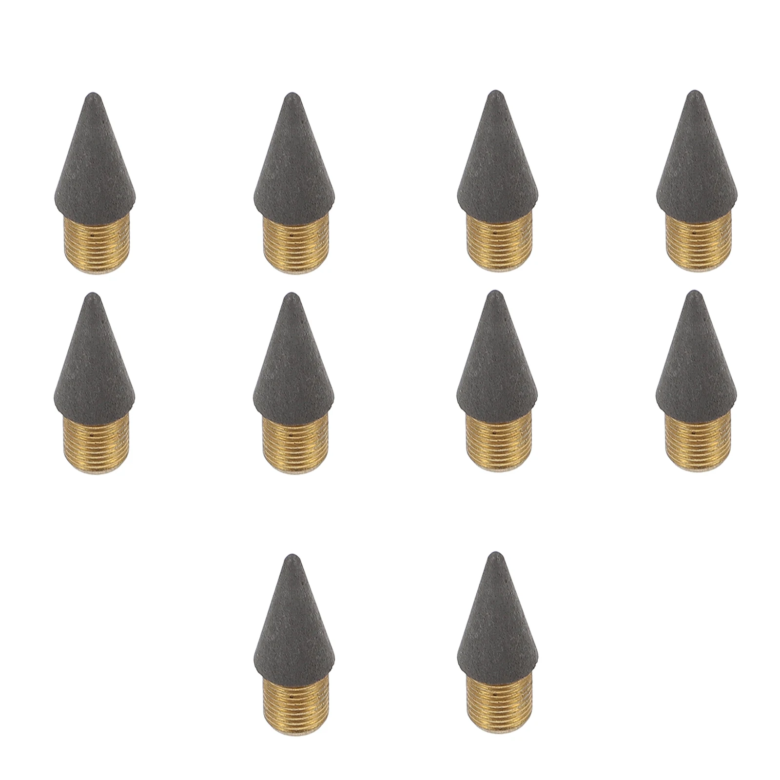 

10 Pcs Replaceable Pencil Tips Durable Alloy Carbon School Stationery Kids Drawing Sketching Infinite Nibs Pencil Accessory
