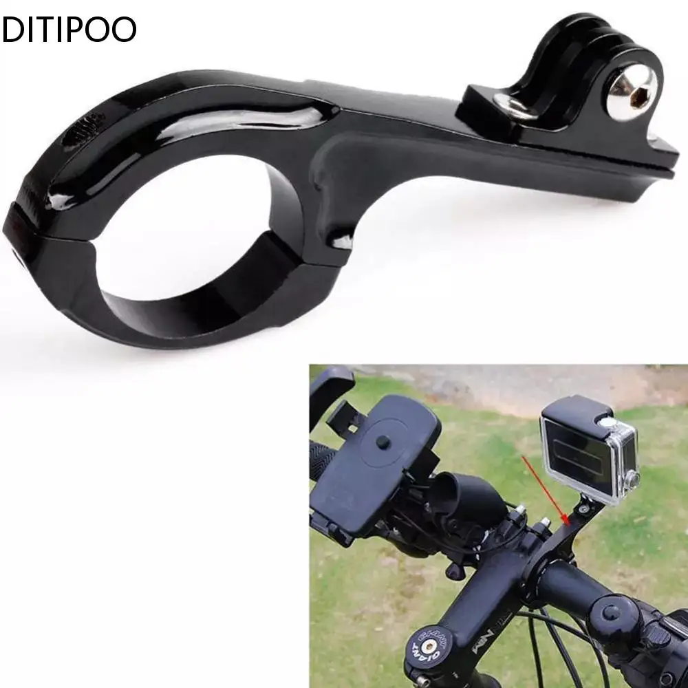 

Aluminum Bike Handlebar Bar Standard Mount Adapter For GoPro HD Hero Camera Action Video Cameras Accessories