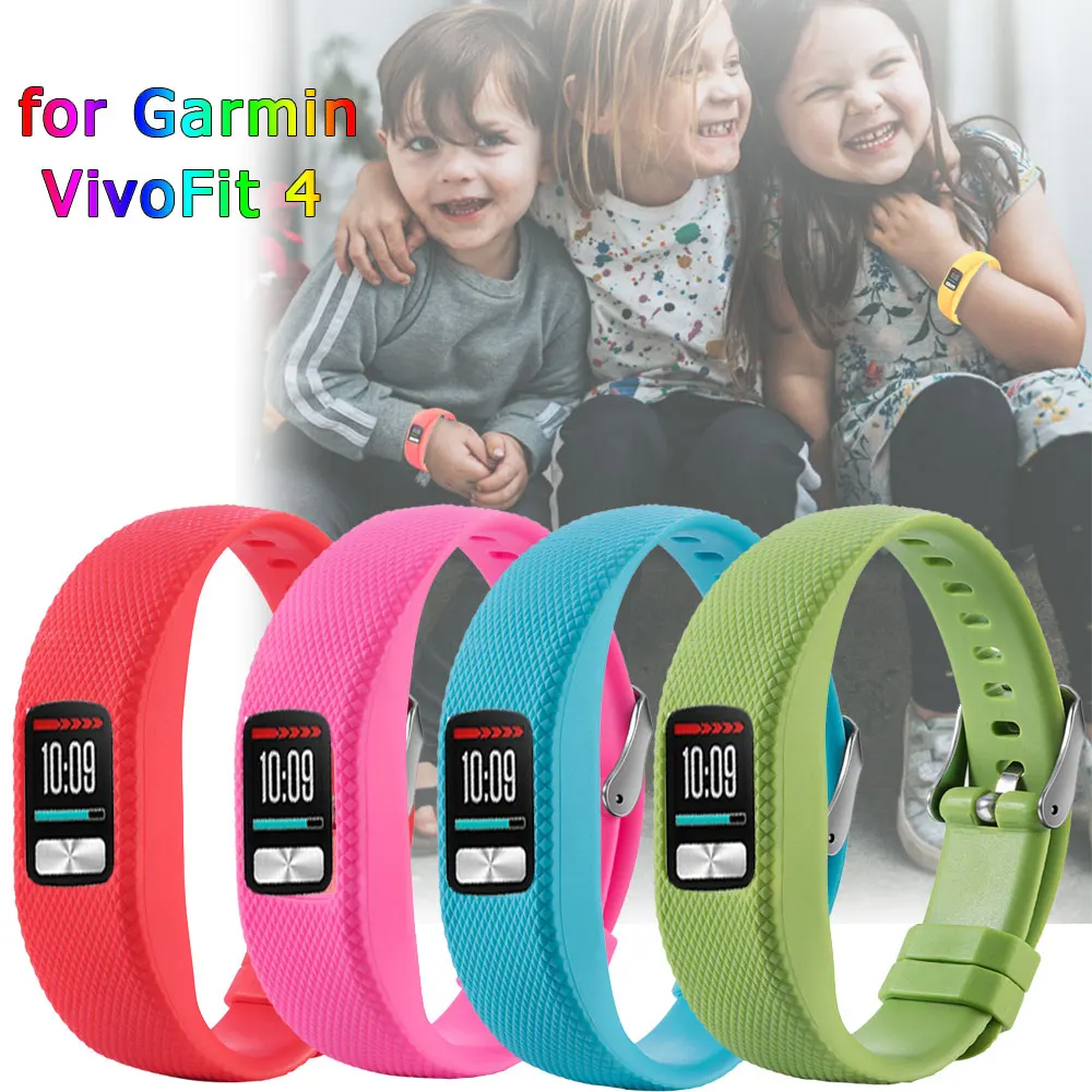 Bracelet de rechange en silicone souple pour Garmin Vivofit, 4 fermoirs, accessoire de montre intelligente
