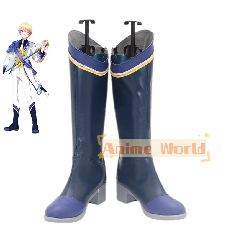 Project Sekai 3rd Anniversary Tenma Tsukasa Cosplay Shoes Halloween Carnival Boots Cosplay Prop Anime PU Shoes Custom Made