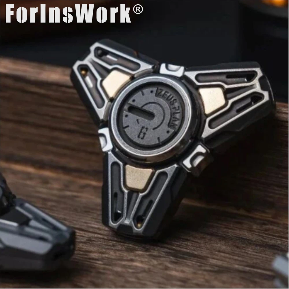 Spinner Fidget in acciaio inossidabile Chronos - Giocattolo spinner a mano trasformabile/staccabile