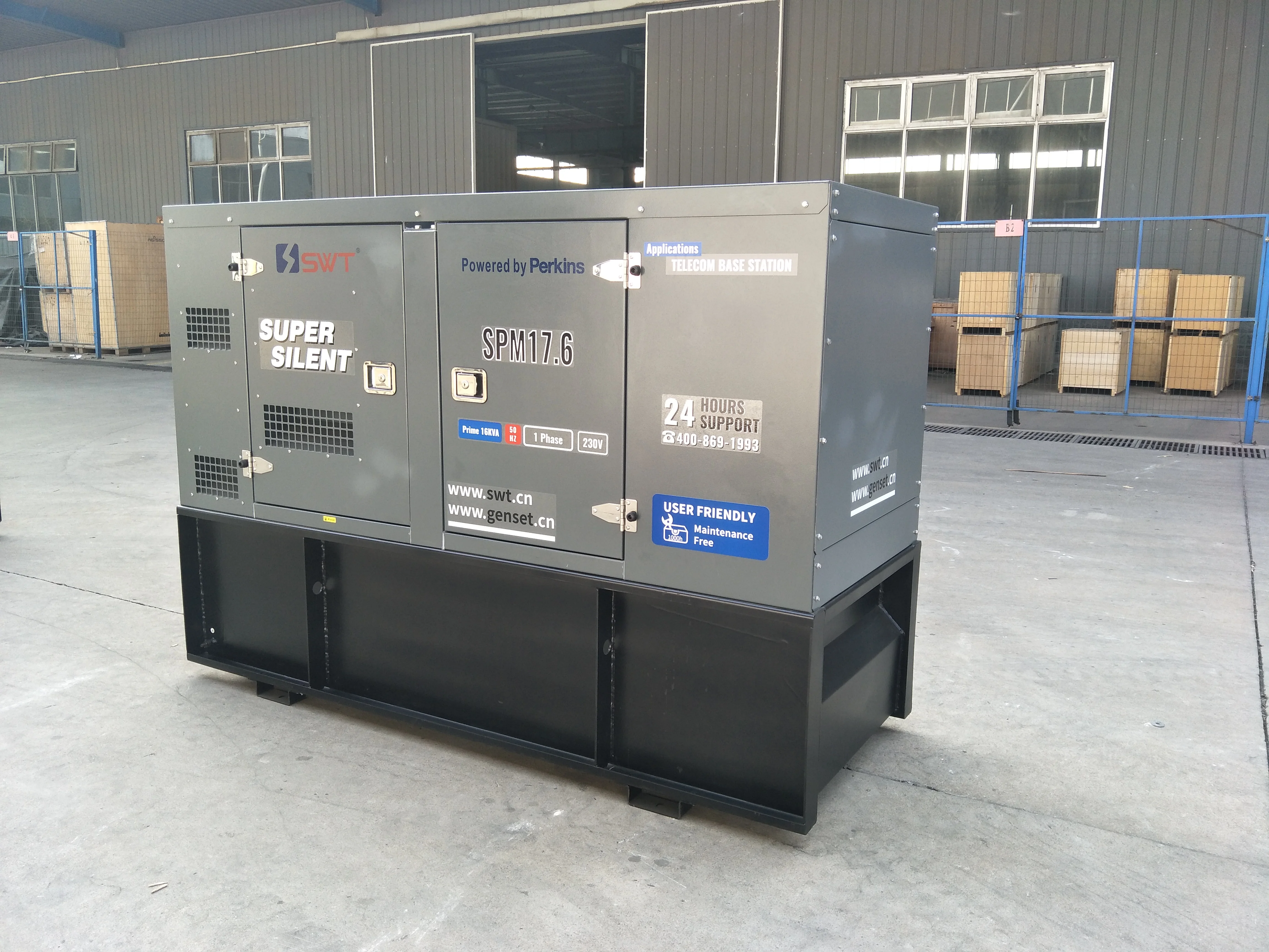 Set Generator Diesel Produsen Profesional Tiongkok Set Generator Diesel Tipe Super Senyap 12,8kw/16kva
