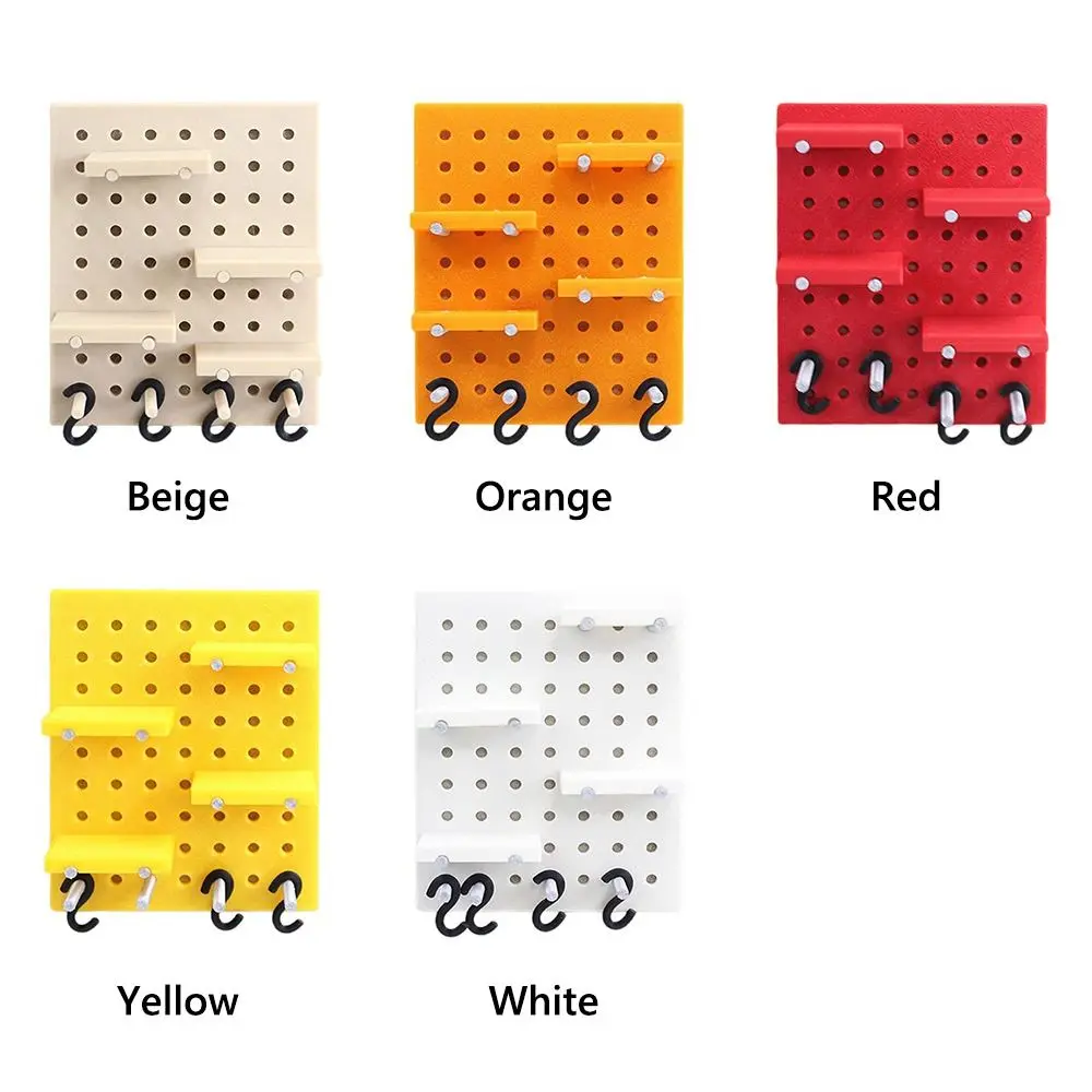 1/12 Scale Dollhouse Hole BoardพลาสติกMulticolor Miniature Pegboardตุ๊กตาอุปกรณ์เสริมทิวทัศน์ทําตารางทรายชุดของขวัญของเล่น