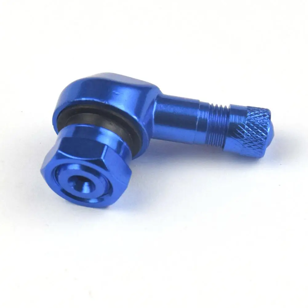 2Pcs Aluminum Alloy Motorcycle Tire Valve 90 Degree Angle Motorcycle Wheel Tire Tubeless Leak-proof Valve Stems Modified Parts