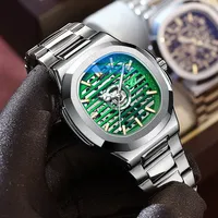 CHENXI Automatic Mechanical Watch Men Clock Top Luxury Brand Skeleton Tourbillon Watches Waterproof Luminous Wrist Watches 8822