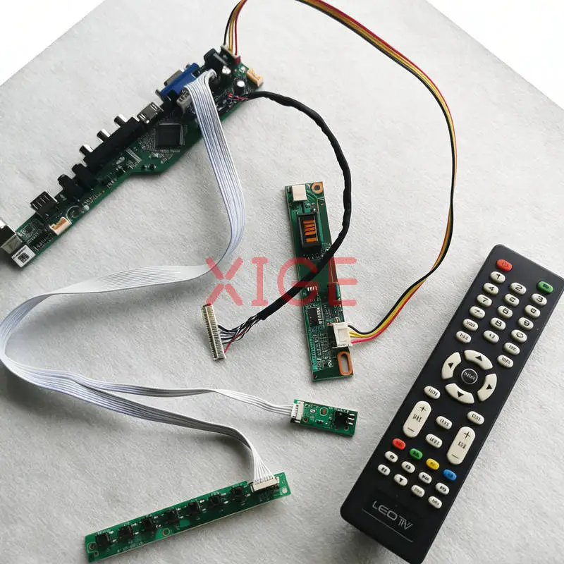 

For QD15TL07 LQ154K1LB LTD154EX0 LQ154K1LA Screen Drive Controller Board Kit 1280*800 1CCFL 30 Pin LVDS 1280x800 USB+AV+VGA+HDMI
