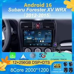 Car Radio Android 16 Stereo For Subaru Forester XV WRX 2012- 2015 For Impreza Multimedia Video Player Navigation GPS Head Unit