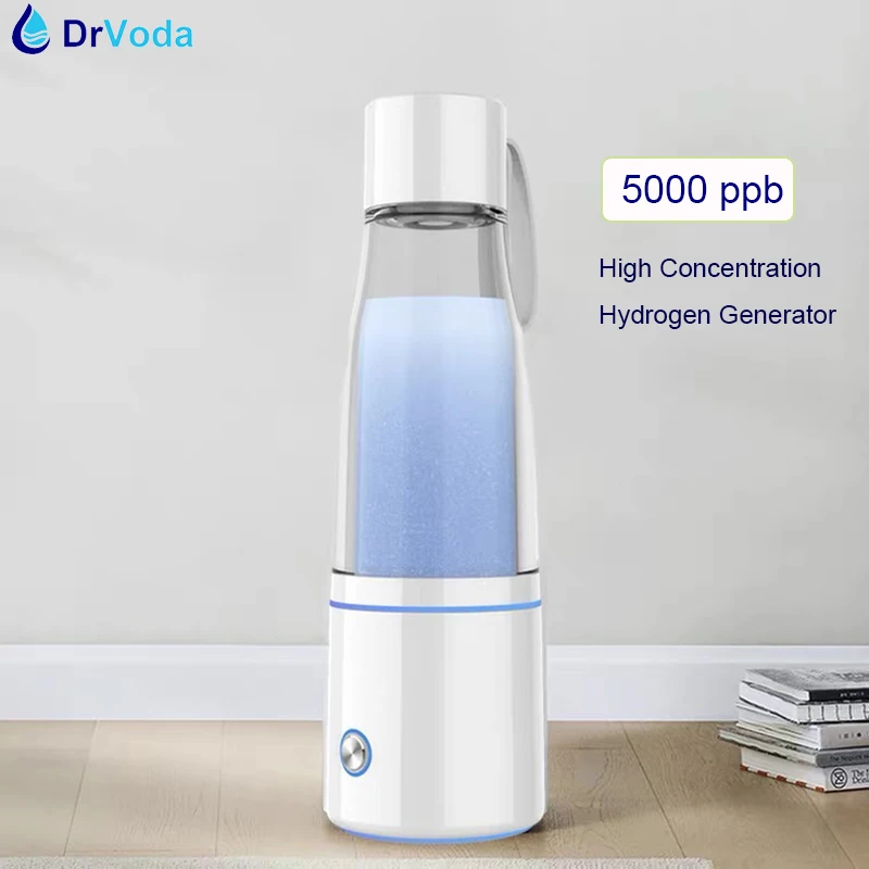 New Best 5000ppb High Hydrogen Water Bottle Generator DuPont N117 Pure H2 Inhalation lonizer Generator Hydrogen Water Filter Cup