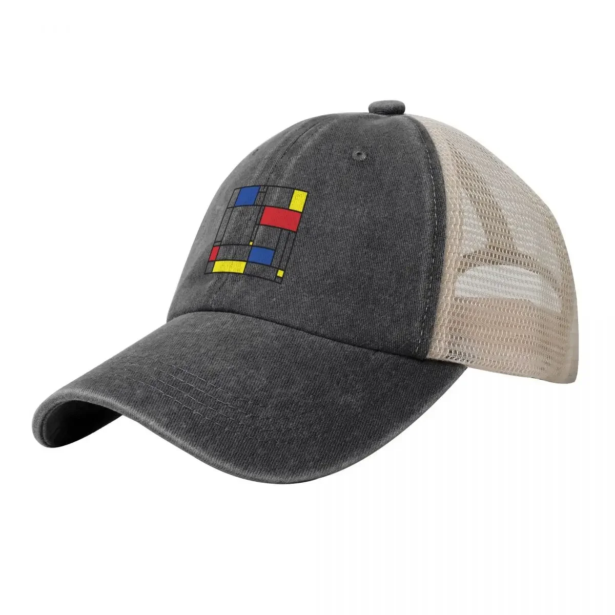 Mondrian Minimalist De Stijl Modern Art ? fatfatin Baseball Cap Anime Hat Golf Cap Golf Women Men's