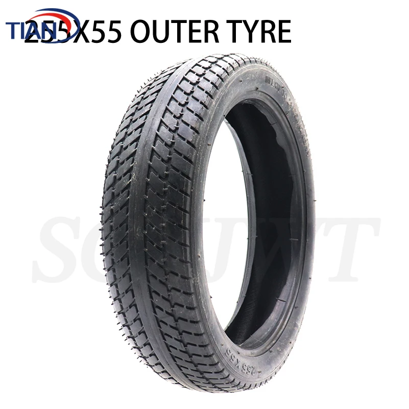 260x55 Outer Tyre Inner Tube 255X55 Fits Children Tricycle,Baby Trolley,Folding Baby Cart,Electric Scooter,Bicycle Wheel Tire