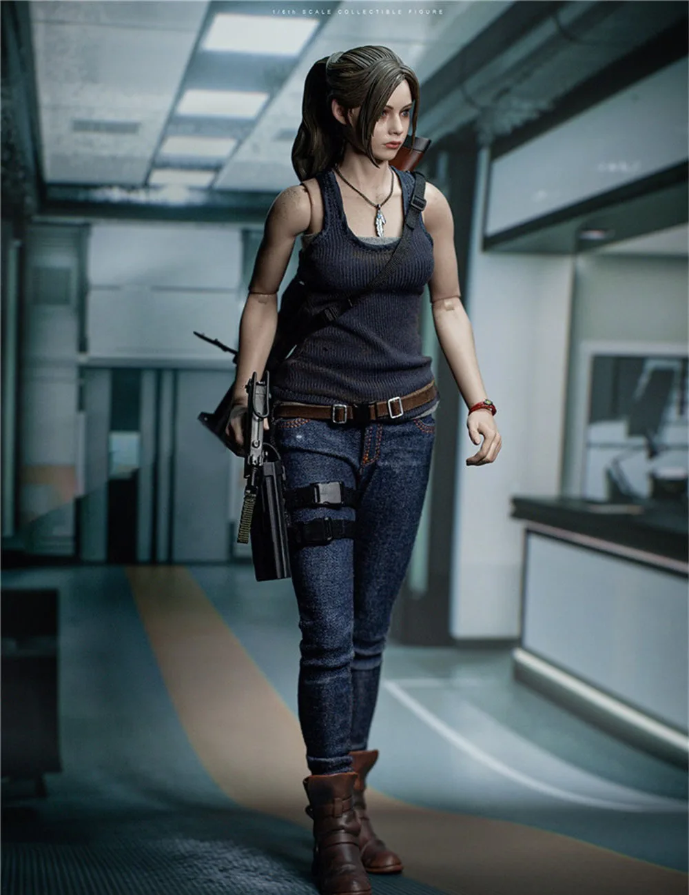 DAMTOYS DMS031 mieszkańcy zła kobieta wojownik Claire Redfield pełny zestaw Movealbe figurka Game Player prezent dla wentylatora 1/6