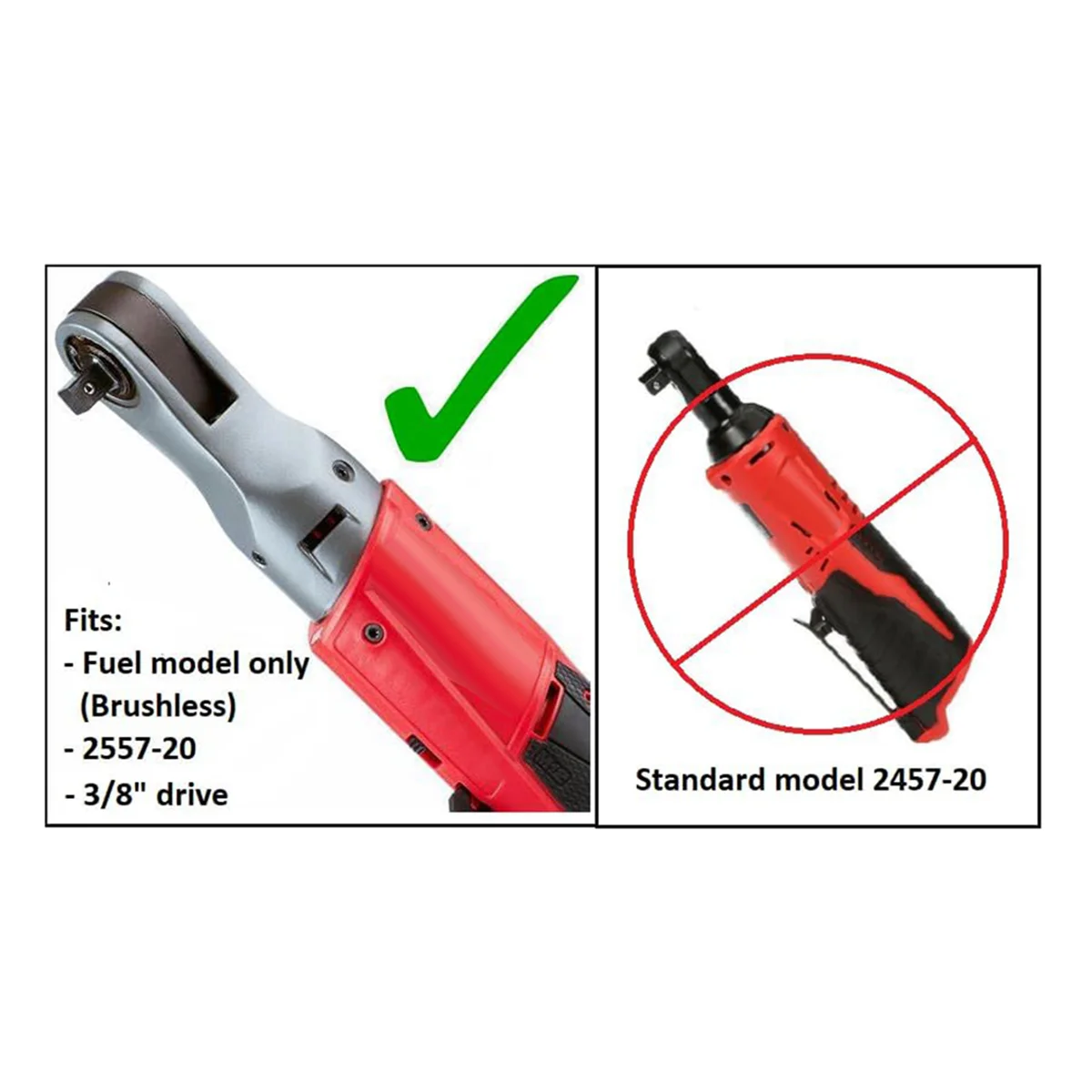 Cabeza de trinquete de combustible M12, Kit de servicio, piezas de repuesto para Milwaukee, 42-06-2557, 3/8 pulgadas, 2557-20