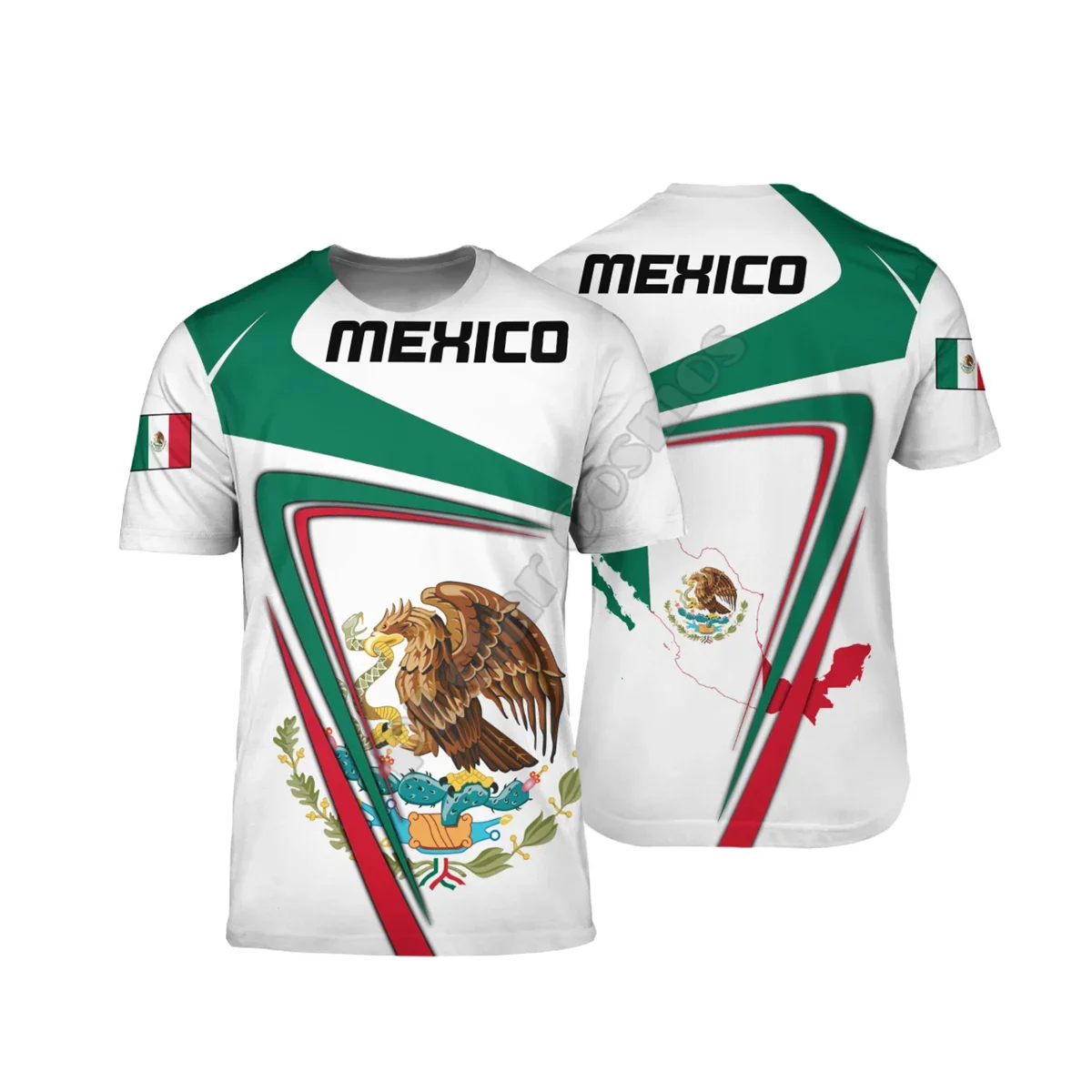 

2024 NEW Mexico 3D Printed t-shirt Harajuku Streetwear T shirts Hip hop Men For Women Short Sleeve 04