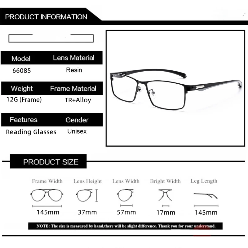KOCOLIOR Anti Blue Light Men Reading Glasses Titanium Alloy Metal Frame Business Computer Reader +1.50 1.75 2.0 2.25 2.50 2.75 - Image 4