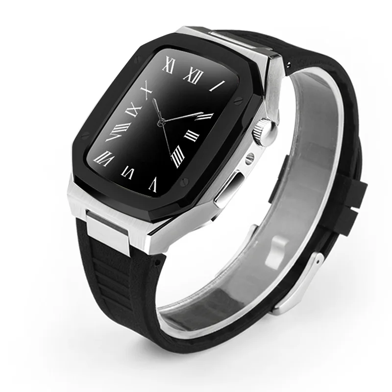 

Комплект модификации из нержавеющей стали 2025 для корпуса Apple Watch, серия 46 мм, 45 мм, модные металлические чехлы для часов iWatch Series 11 10