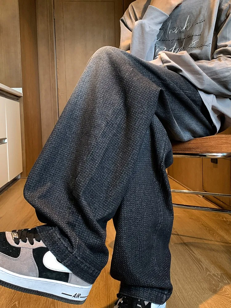 

Мужские джинсы Starry Night с широкими штанинами, весна-осень, американский уличный стиль, выцветшие, молодежные, модные