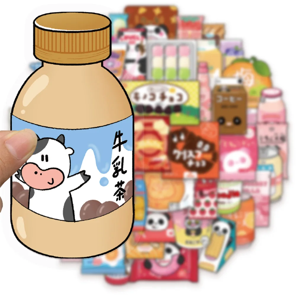 50PCS Snack Convenience Store Graffiti Stickers DIY Luggage Skateboard Notebook Motorcycle Water Cup Waterproof Stickers