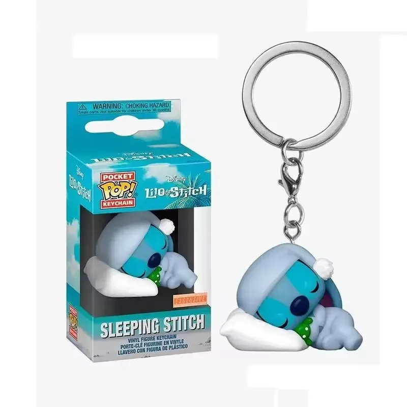 FUNKO POP Disney Stitch Dormir Stitch Llavero Juguete Llavero Juguetes