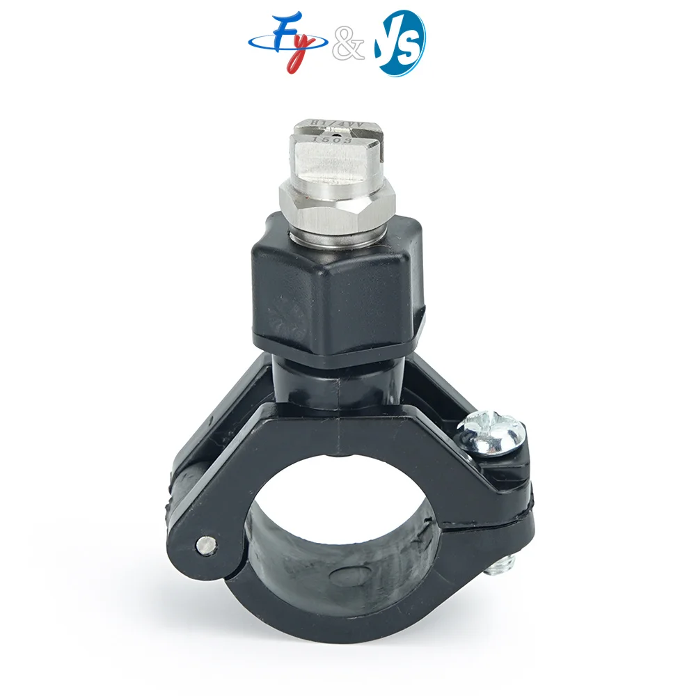 Agricultural Stainless Steel Flat Fan Nozzle with Quick Connect System Plastic Clip and Adapter Options for Outdoor Cooling