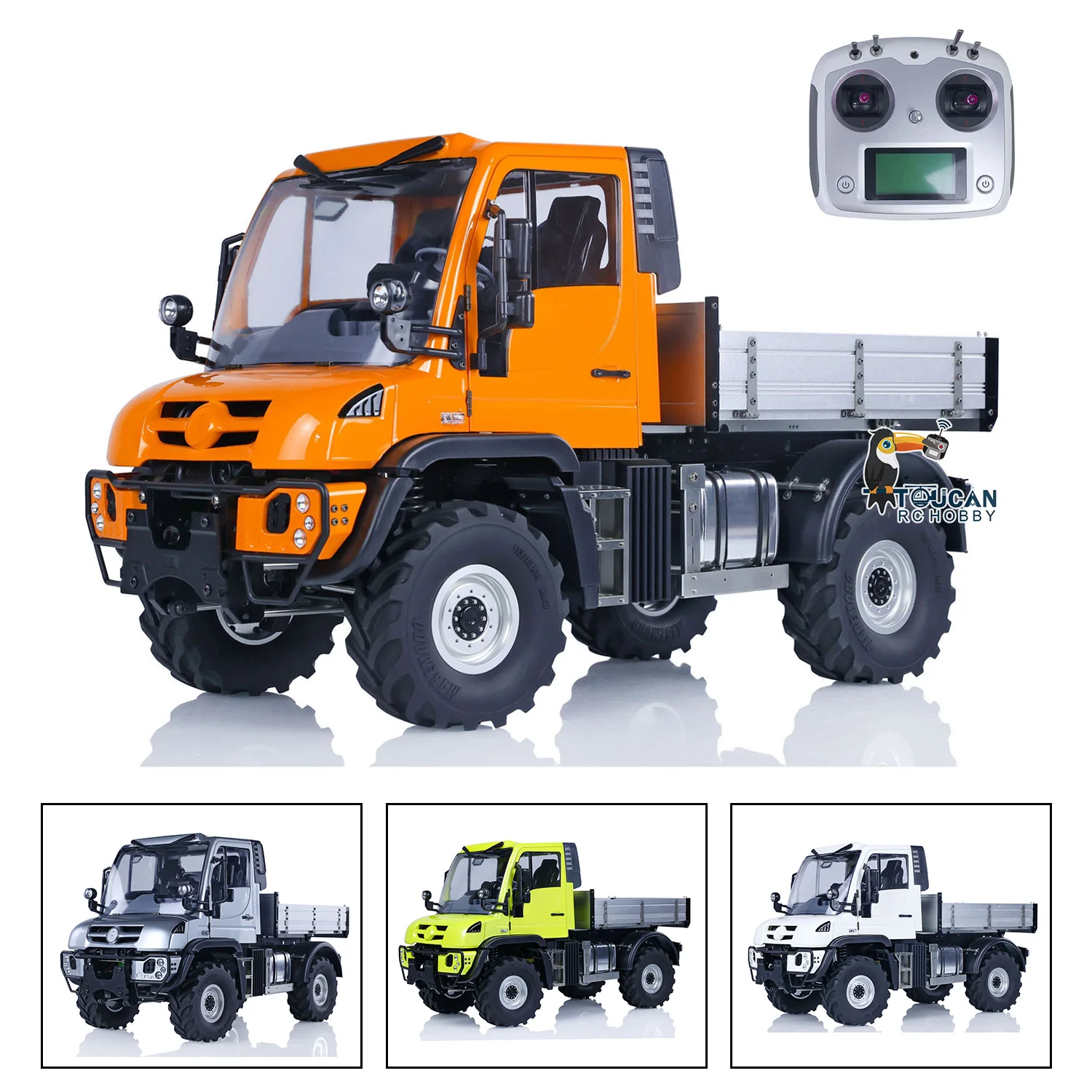 

Toys 1/10 U423 4X4 RC Off-road Vehicles Remote Control Rock Crawler Car Trucks 2-speed Transmission Metal Bucket Light Sound