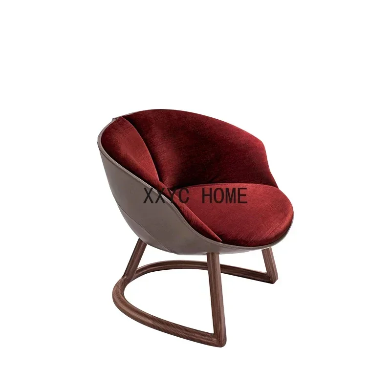 

Легкое роскошное одноместное кресло-софа, роскошное красное кресло для отдыха, мебель для гостиной в стиле постмодерн, простой дизайн